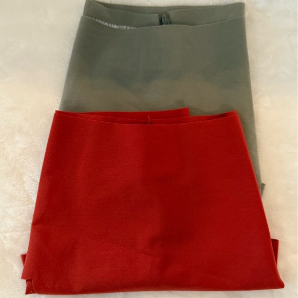 Victoria’s Secret PINK No Show Scalloped Edge Panty Duo Red & Sage Size M, NWT - Picture 6 of 7